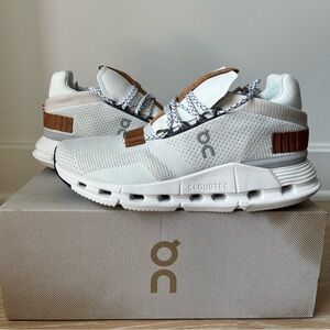 On Cloudnova White/Pearl Womens Sneakers